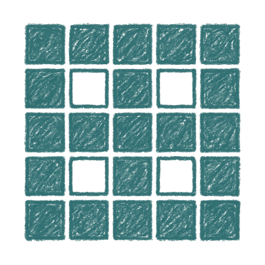 The Lettice logo — a lattice of letter tiles